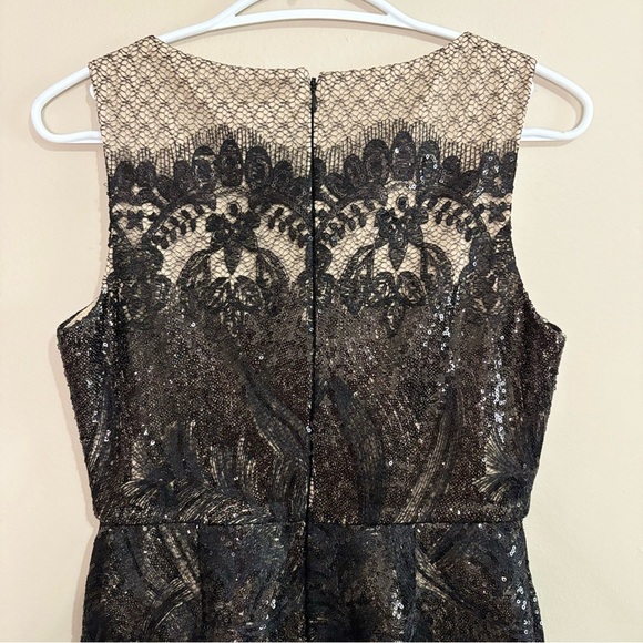 $59✨Julia Jordan Black & Nude Cocktail Dress Intricate Sequin Gorgeous Lace - Picture 11 of 16